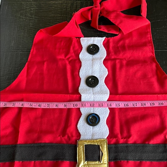 Festive Red Santa Apron - Picture 4 of 6